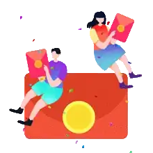 Ícone de benefícios flutuante